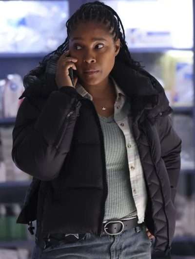 Kiana Cook Chicago PD 2025 Black Puffer Jacket