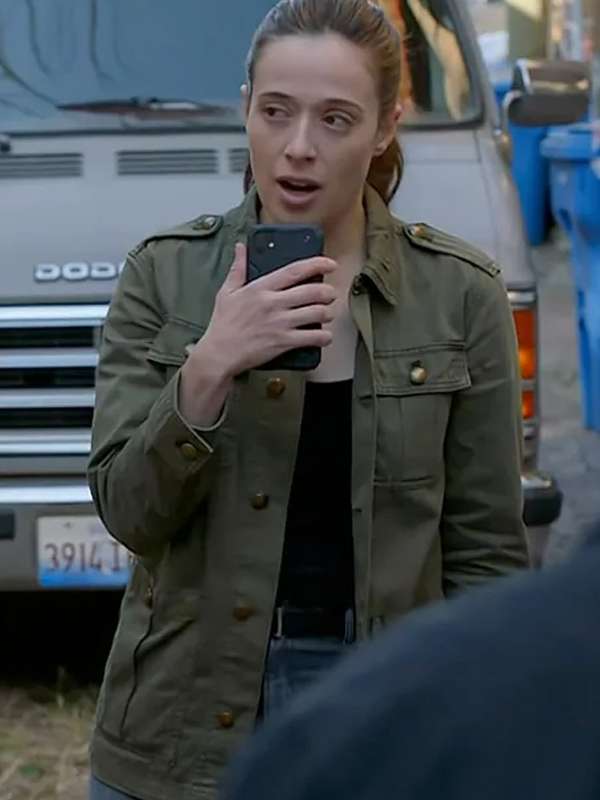 Chicago PD S12 Kim Burgess Green Jacket