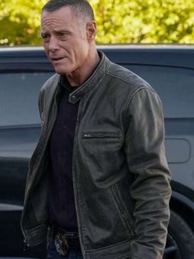Hank Voight Chicago PD 2025 Black Leather Jacket