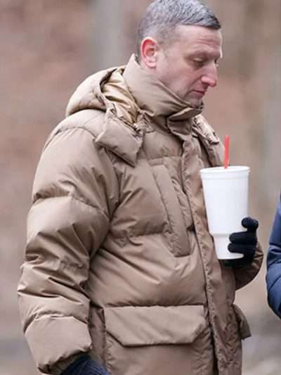 Tim Robinson Friendship 2025 Brown Puffer Jacket