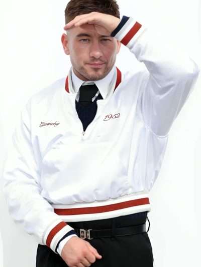 PFW 2023 Barry Keoghan White Jacket