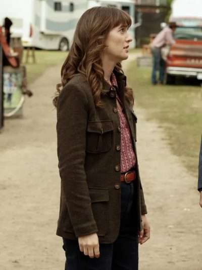Lou Hickman Good Cop Bad Cop Brown Wool Jacket