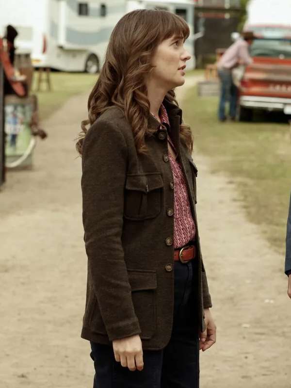 Lou Hickman Good Cop Bad Cop Brown Wool Jacket