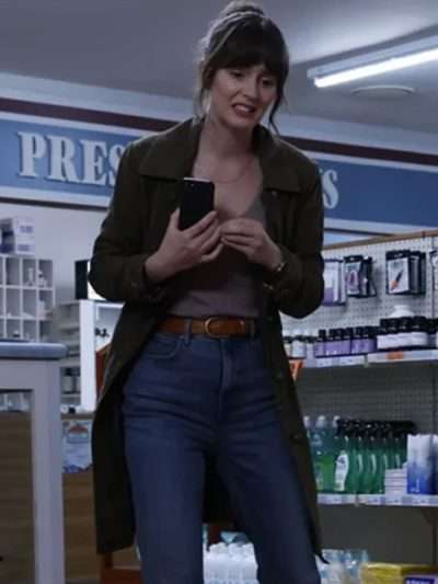 Leighton Meester Good Cop Bad Cop Brown Coat