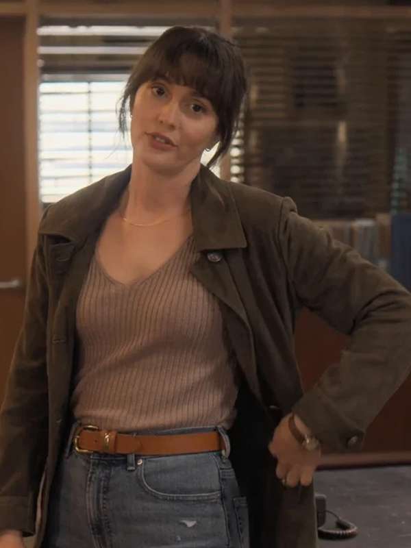 Leighton Meester Good Cop Bad Cop Brown Trench Coat