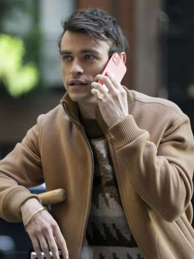 Max Wolfe Gossip Girl Brown Bomber Jacket