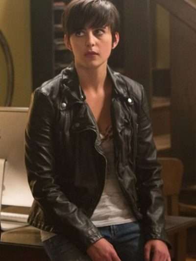 Grimm S04 Theresa Rubel Black Leather Jacket