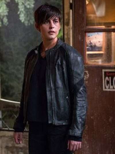 Grimm 2017 Theresa Rubel Black Leather Jacket