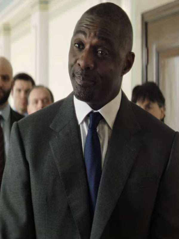 Idris Elba Heads of State 2025 Grey Suit