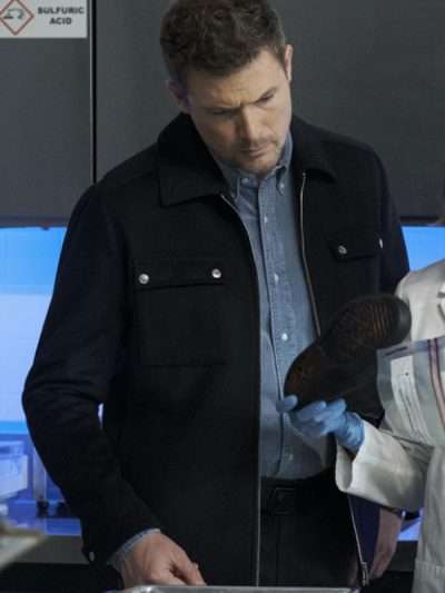 Hudson and Rex S04 Charlie Hudson Black Wool Jacket