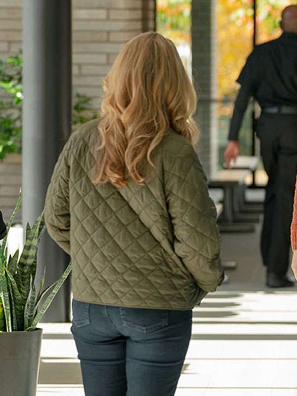 Megan Follows Hudson and Rex Green Quilted Jacket