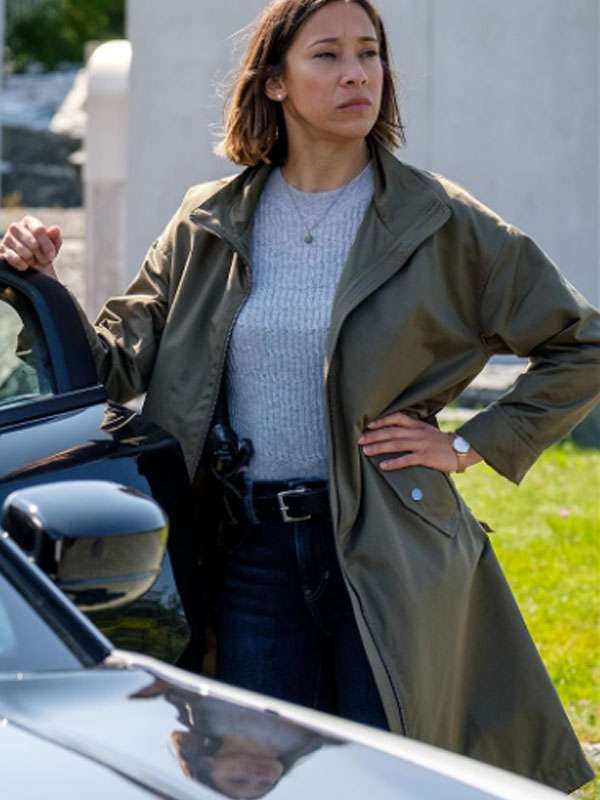 Hudson and Rex S04 Sarah Truong Green Trench Coat