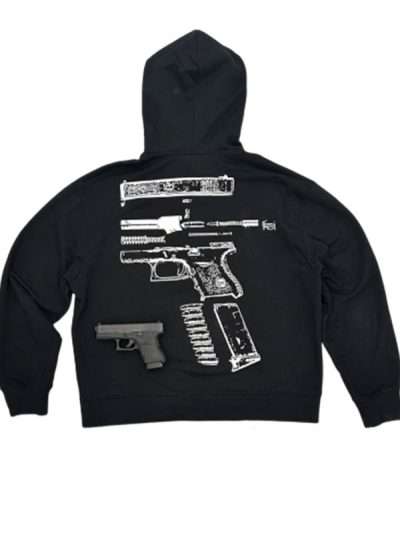 In Glock We Trust Black Zip-Up Hoodie