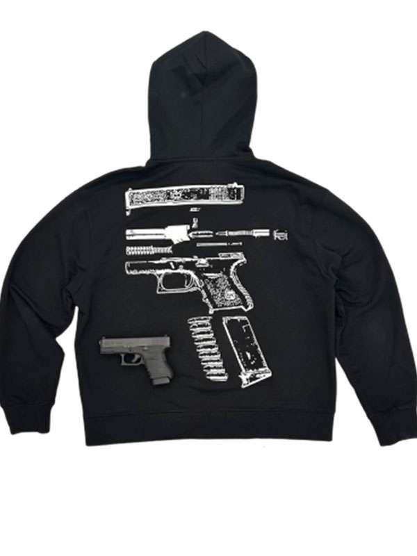 In Glock We Trust Black Zip-Up Hoodie