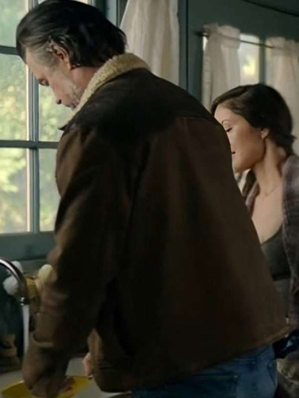 Josh Duhamel Ransom Canyon 2025 Brown Sherpa Jacket