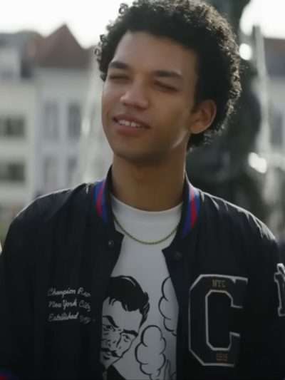 Justice Smith Now You See Me Now You Don't Black Bomber Jacket