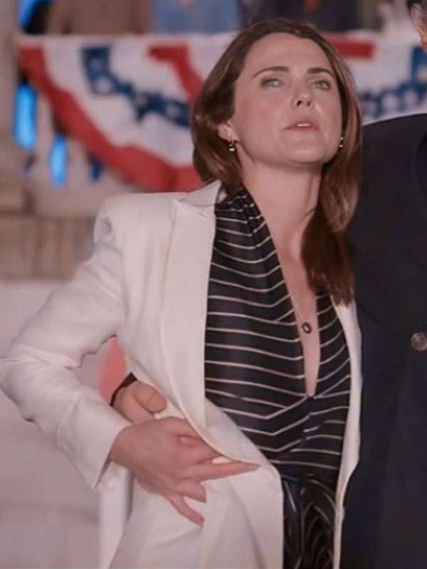Keri Russell The Diplomat 2024 White Coat