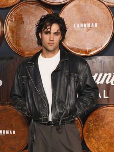Drake Rodger Landman Black Leather Jacket