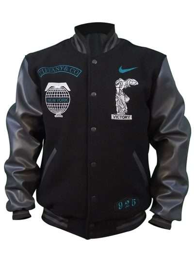 Lebron James Black Varsity Bomber Jacket