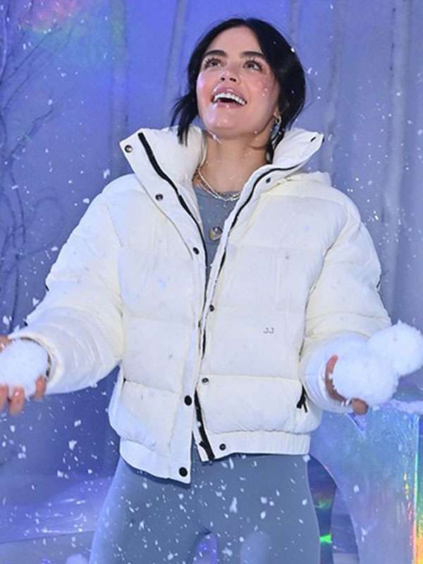 Lucy Hale Puffer Hooded Jacket