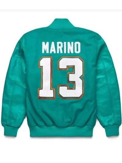 Dan The Man Marino Dolphins Varsity Jacket