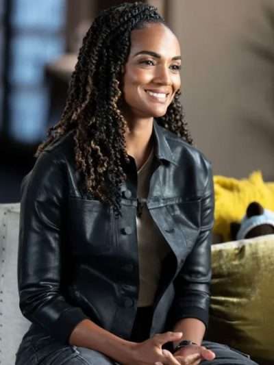The Rookie S07 Mekia Cox Black Leather Jacket