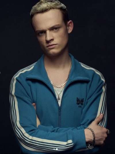 Anson Boon MobLand 2025 Blue Track Jacket