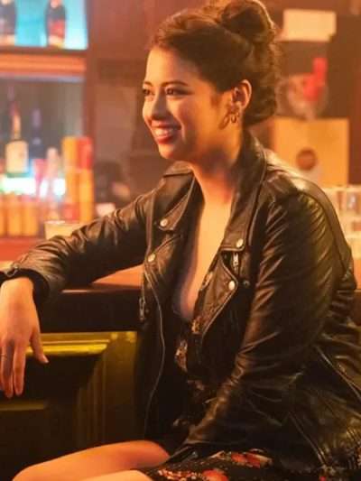 Amber Midthunder Novocaine 2025 Leather Jacket