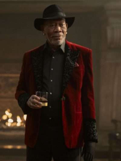 Morgan Freeman Now You See Me Now You Don't Red Blazer