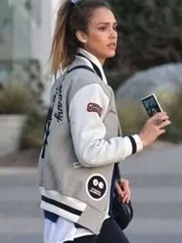 Jessica Alba Varsity Letterman Jacket