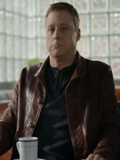 Harry Vanderspeigle Resident Alien Brown Leather Jacket
