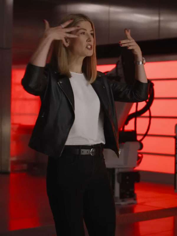 Rosamund Pike Now You See Me 3 Biker Leather Jacket