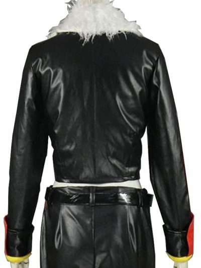 Shadow The Hedgehog Black Shearling Leather Jacket