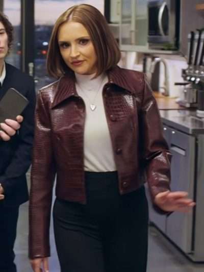 Sisterhood Lnc Rachael Leigh Cook Crocodile Leather Jacket