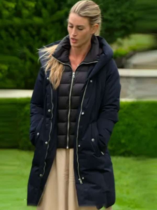 Sydnee Falkner Million Dollar Secret Blue Puffer Jacket