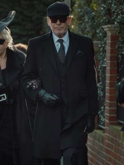 Pierce Brosnan MobLand S01 Black Coat