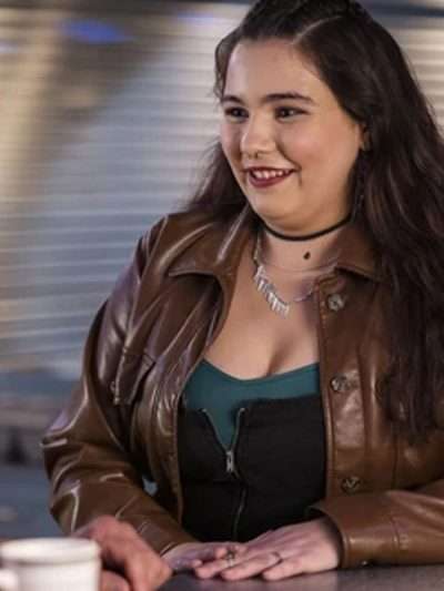 Kaylayla Raine Resident Alien Brown Leather Jacket