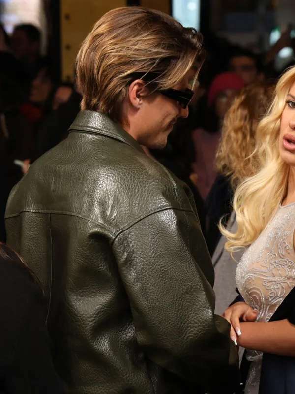 Jake Bongiovi The Electric State Movie Event 2025 Leather Jacket