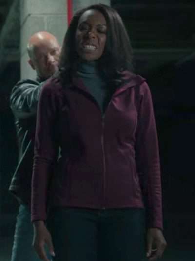 Amanda Warren The Night Agent 2025 Maroon Jacket