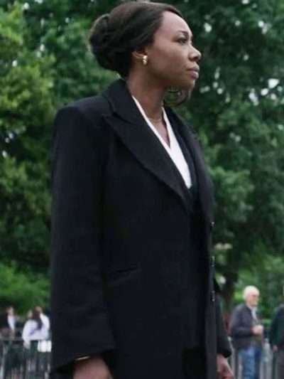 The Night Agent 2025 Catherine Weaver Black Wool Coat