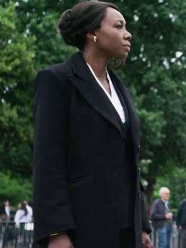 The Night Agent 2025 Catherine Weaver Black Wool Coat