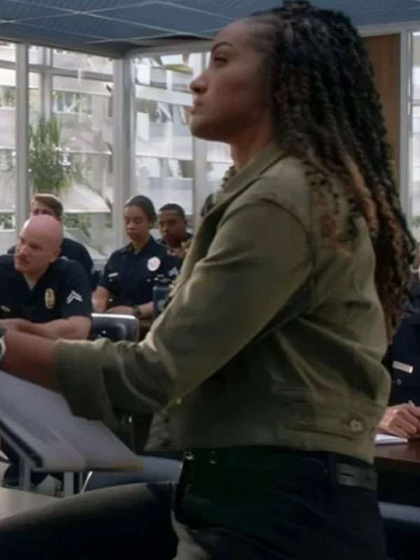 TV Series The Rookie 2025 Nyla Harper Green Jacket