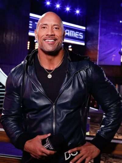 Dwayne Johnson The Titan Games Leather Jacket