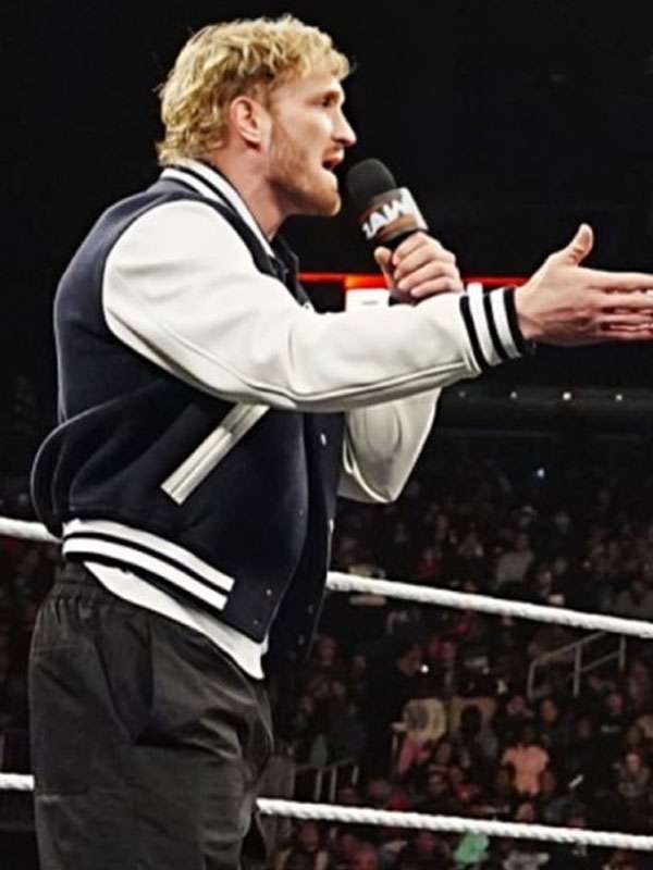 WWE RAW 2025 Logan Paul Varsity Jacket