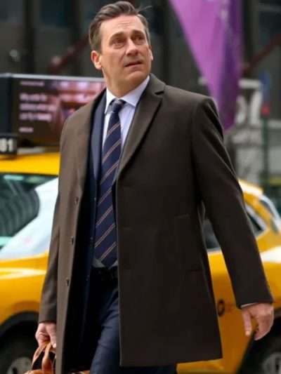 Jon Hamm Your Friends and Neighbors Brown Coat