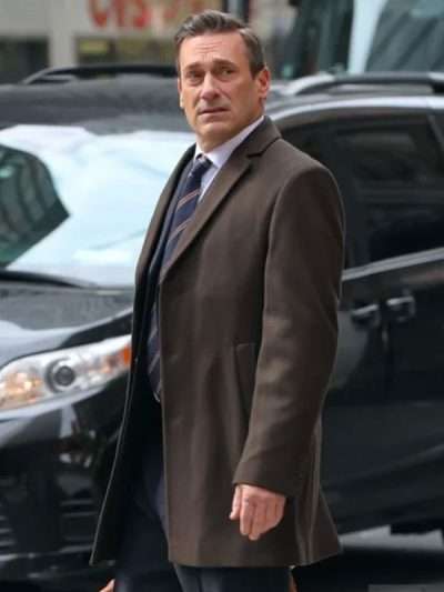 Jon Hamm Your Friends and Neighbors 2025 Brown Coat