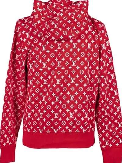 Red Pullover Supreme Louis Vuitton Hoodie