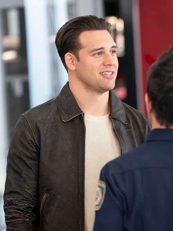 Shop TV Series 9-1-1 2025 Eddie Diaz Leather Jacket