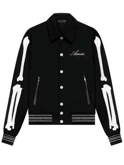 Buy Amiri Bones Black Wool Jacket