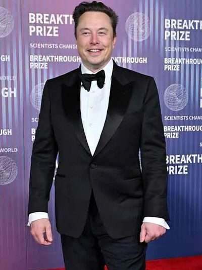 Breakthrough Prize Red Carpet Elon Musk Blazer